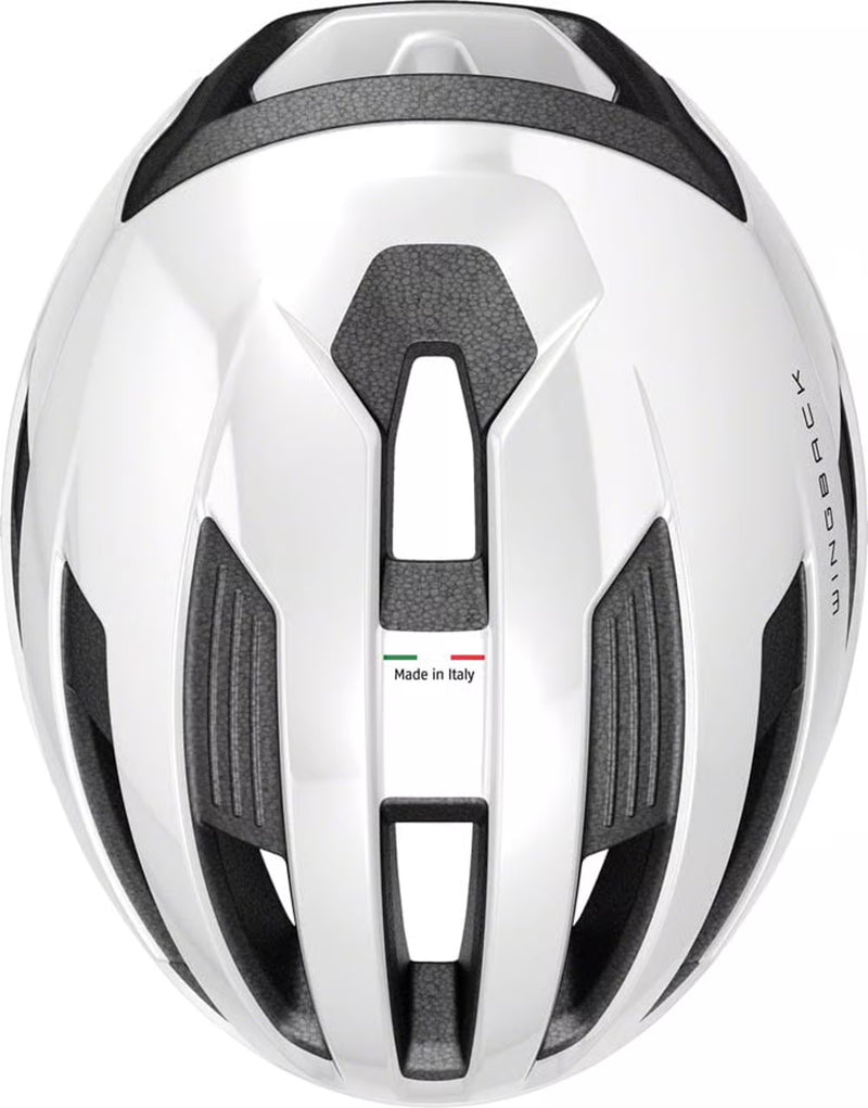 Abus Wingback Lightweight Cycling Helmet Ventilated Shiny White Medium