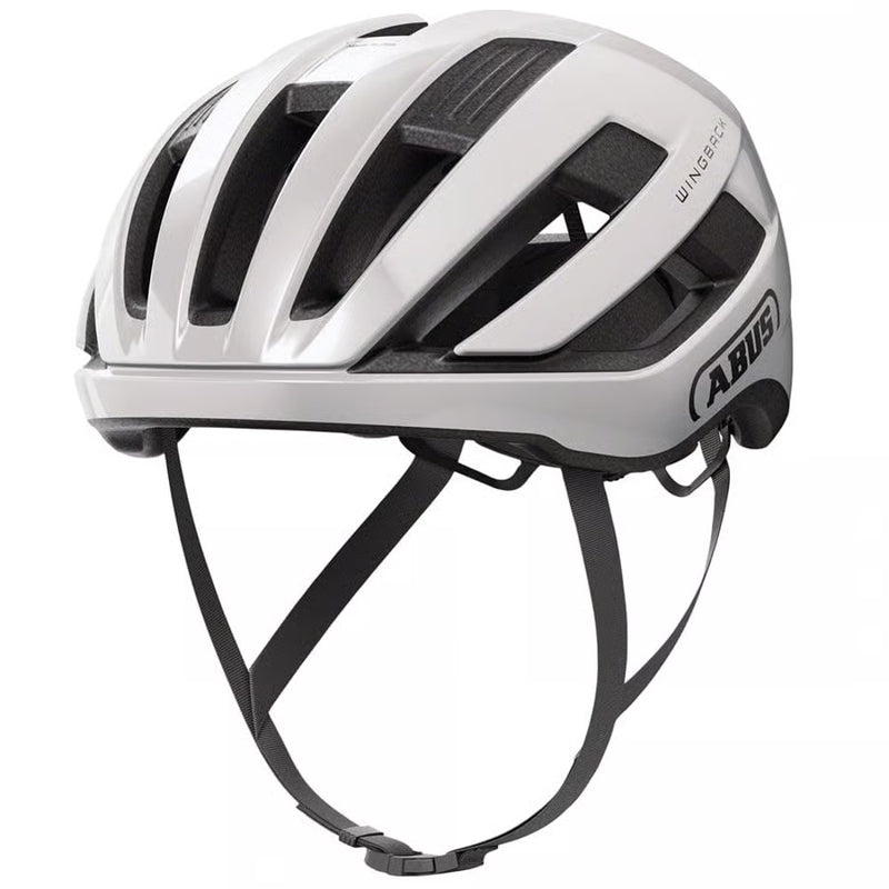 Abus Wingback Lightweight Cycling Helmet Ventilated Shiny White Medium