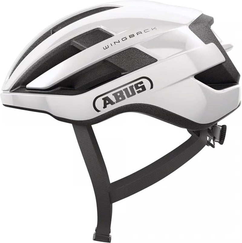 Abus Wingback Lightweight Cycling Helmet Ventilated Shiny White Medium