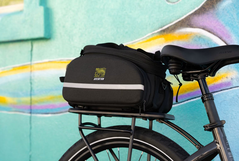 Aventon Rack-Top Bag w/ Aventon Adapter Plate Combo