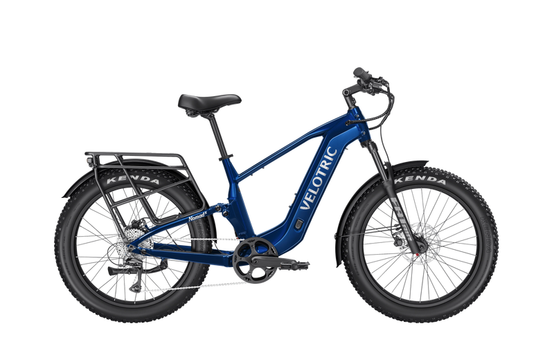 Velotric Nomad 2X Full Suspension Fat Tire Ebike - Step Over