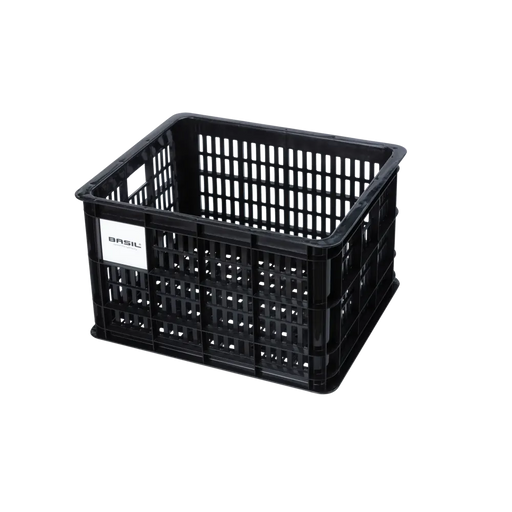 Basil bicycle crate M - medium - 29.5 litres - black
