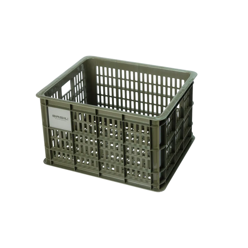 Basil bicycle crate M - medium - 29.5 litres - black