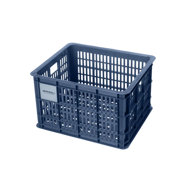 Basil bicycle crate M - medium - 29.5 litres - black